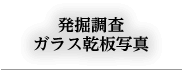 発掘調査ガラス乾板写真